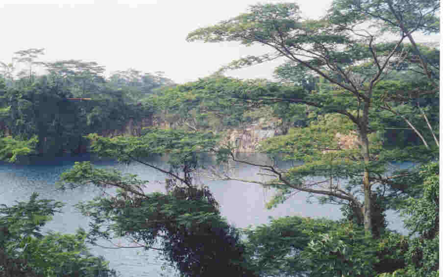 ... is actually a disused quarry filled with rainwater.